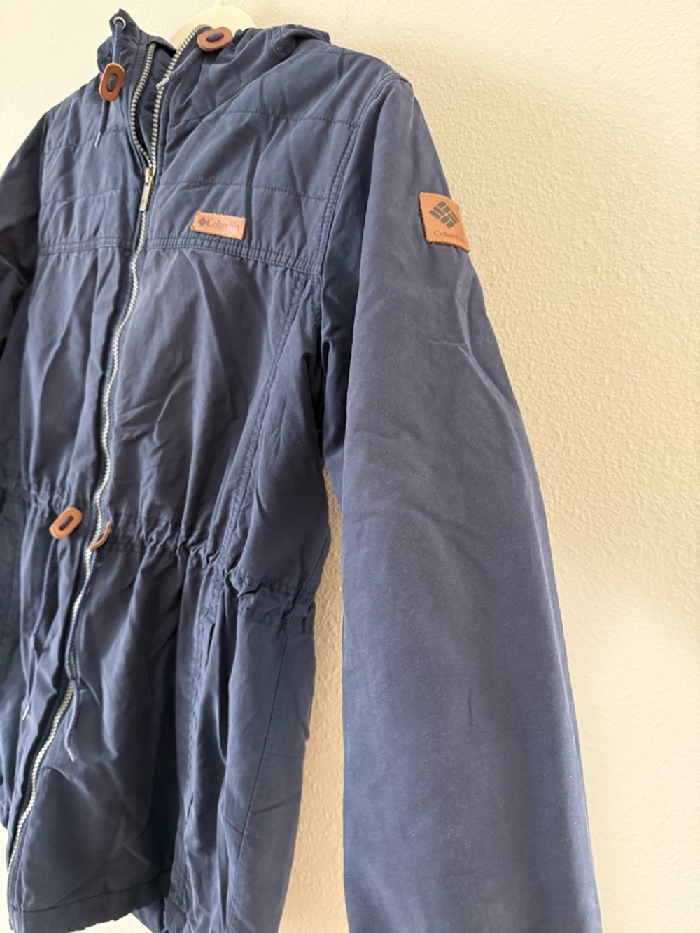Columbia Women’s Chatfield Hill Jacket Coat Navy Blue Warm Winter Cozy Large - Picture 5 of 8